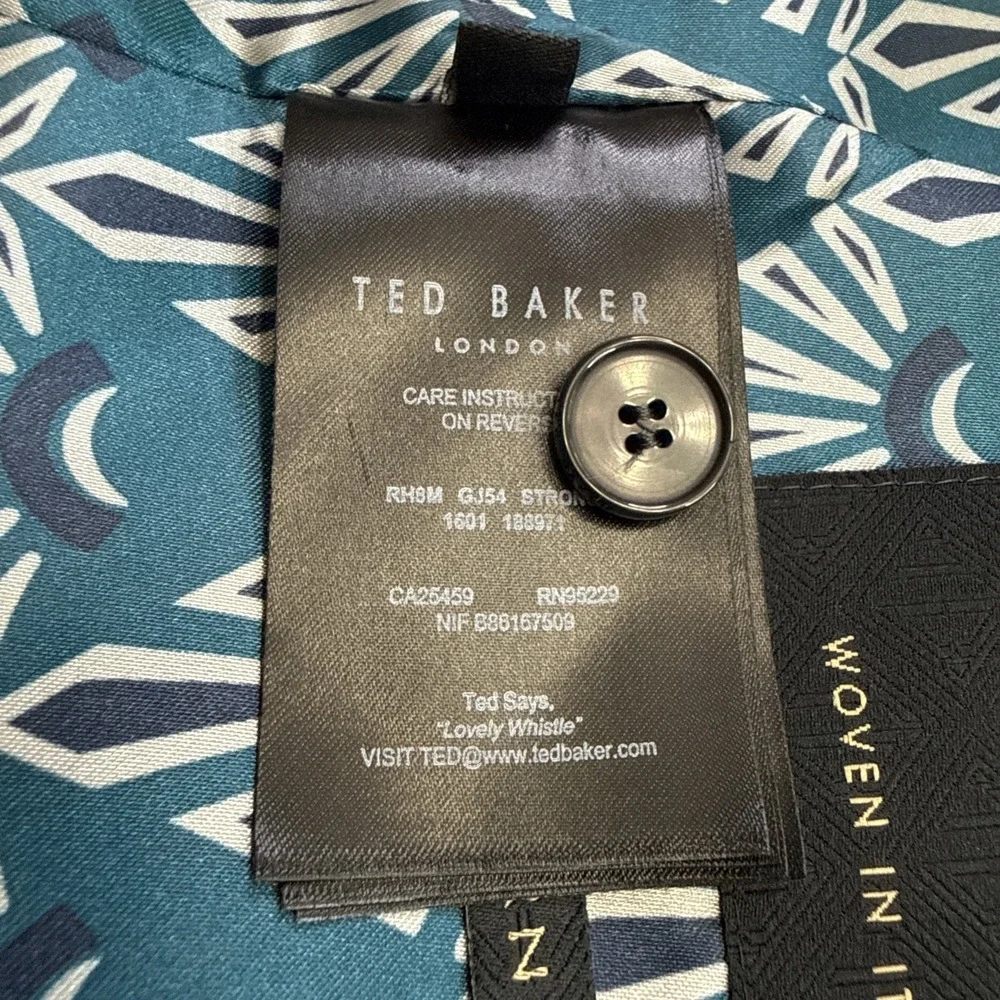 Ted Baker London waistcoat suit vest men's 38R gray wool modern fit dapper Italy
